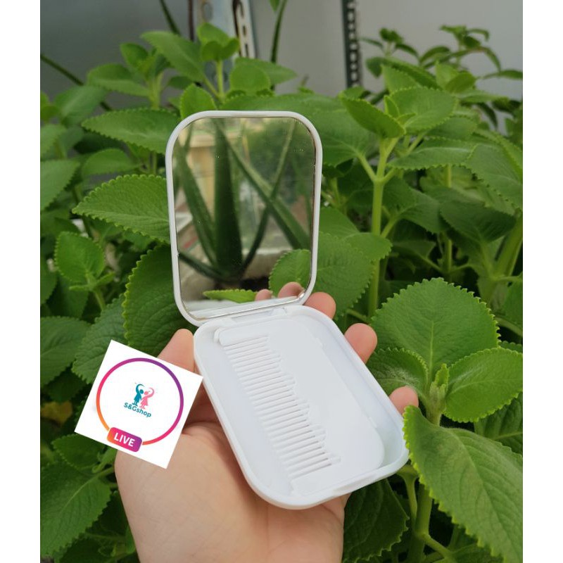 Gương lược mini Baby Girl kute bỏ túi