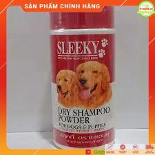 Phấn tắm khô Thái Lan Sleeky 💥 FREESHIP 💥 SLEEKY DRY SHAMPOO POWDER 150gr cho chó mèo