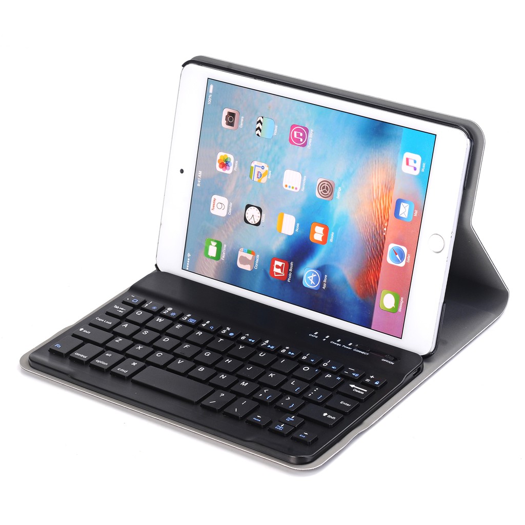 For iPad Mini 1 2 3 Wireless Bluetooth Keyboard + Flip PU Leather Stand Shockproof Smart Case Cover