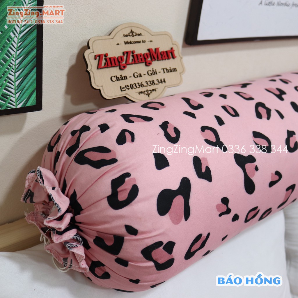 Bộ Ga Gối Poly Beo Hồng | Bộ Drap giường Ga trải giường ( 1 ga + 2 vỏ áo gối ) - ZingZingMart