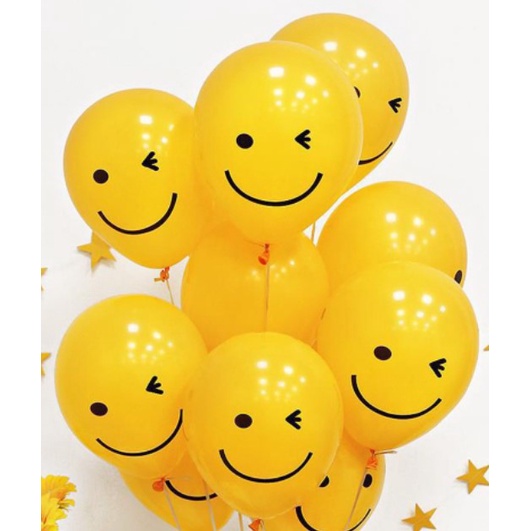 Bóng Bóng hoa cúc trắng, Gấu Teddy 4d, Bông Hoa Mặt Cười, kẹo xoắn, bóng cao su mặt cười trang trí sinh nhật Hàn Quốc