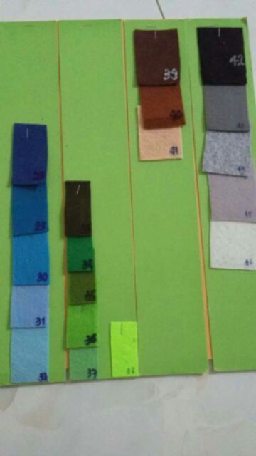 Vải nỉ 42 màu 16k/yard