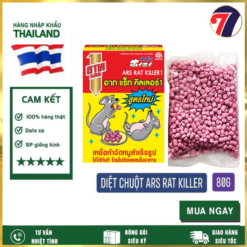 Kẹo diệt chuột ARS Rat Killer Thái Lan 80gr - diệt cực hiệu quả