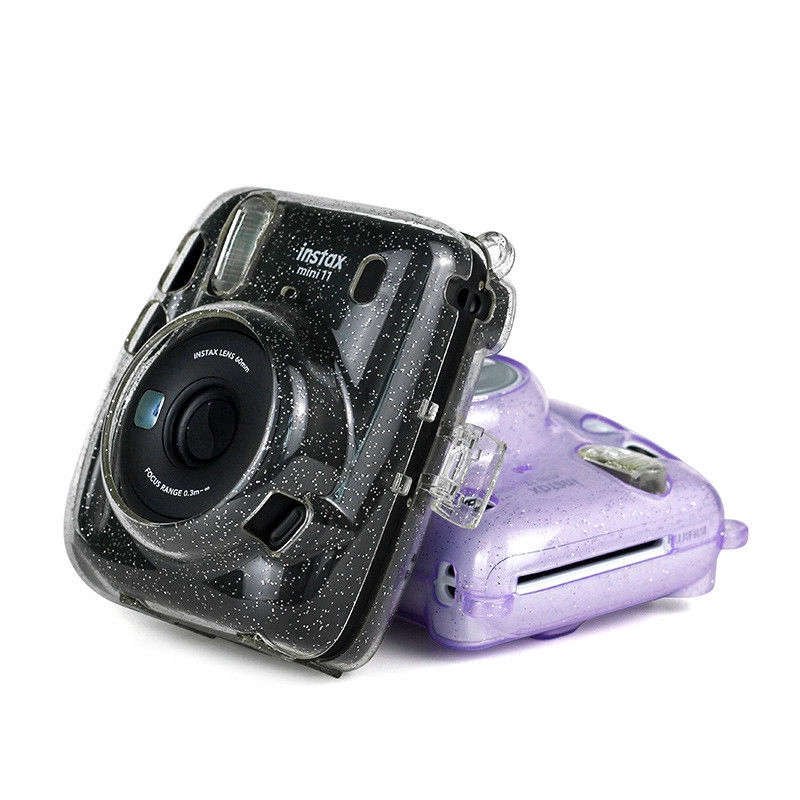 YIFILM Vỏ Trong Suốt Bảo Vệ Máy Ảnh Fuji Fujifilm Instax Polaroid Mini11 Mini 11