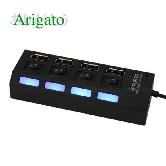 BỘ CHIA USB 4 CỔNG ARIGATO ĐẢM BẢO CHẤT LƯỢNG