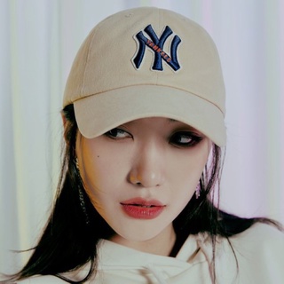 Nón Kết, Mũ Lưỡi Trai. Unisex Nam Nữ. M L B NY màu kem.