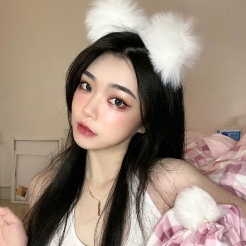 Cài tóc lông tai mèo cosplay nhập vai Kawaii cho nữ