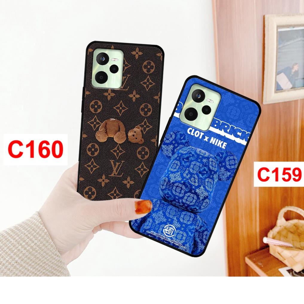 Ốp lưng Realme C35 / Narzo 50A Prime mặt lưng ép kính nano chống bể hình gấu nhiều mẫu đẹp