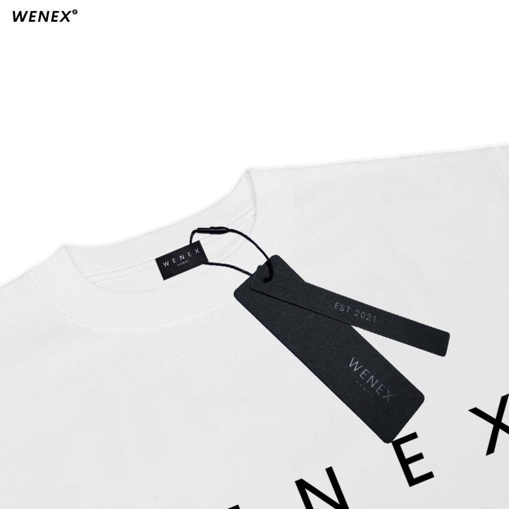 Áo Thun Tay Lỡ WENEX Phông Unisex Nam Nữ Cotton Oversize Form Rộng Local Brand Essential Hanoi