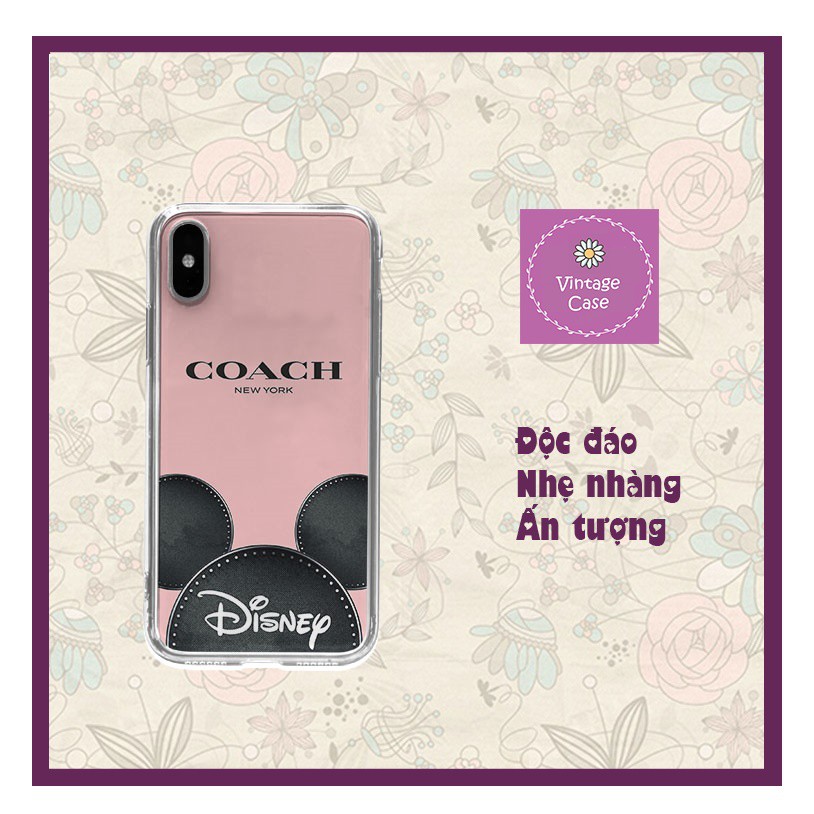 Ốp lưng thương hiệu Coach disney mickey Iphone 7/7Plus/8/8Plus/X/Xs/Xs Max/11/11 Promax/12/12 Promax 33