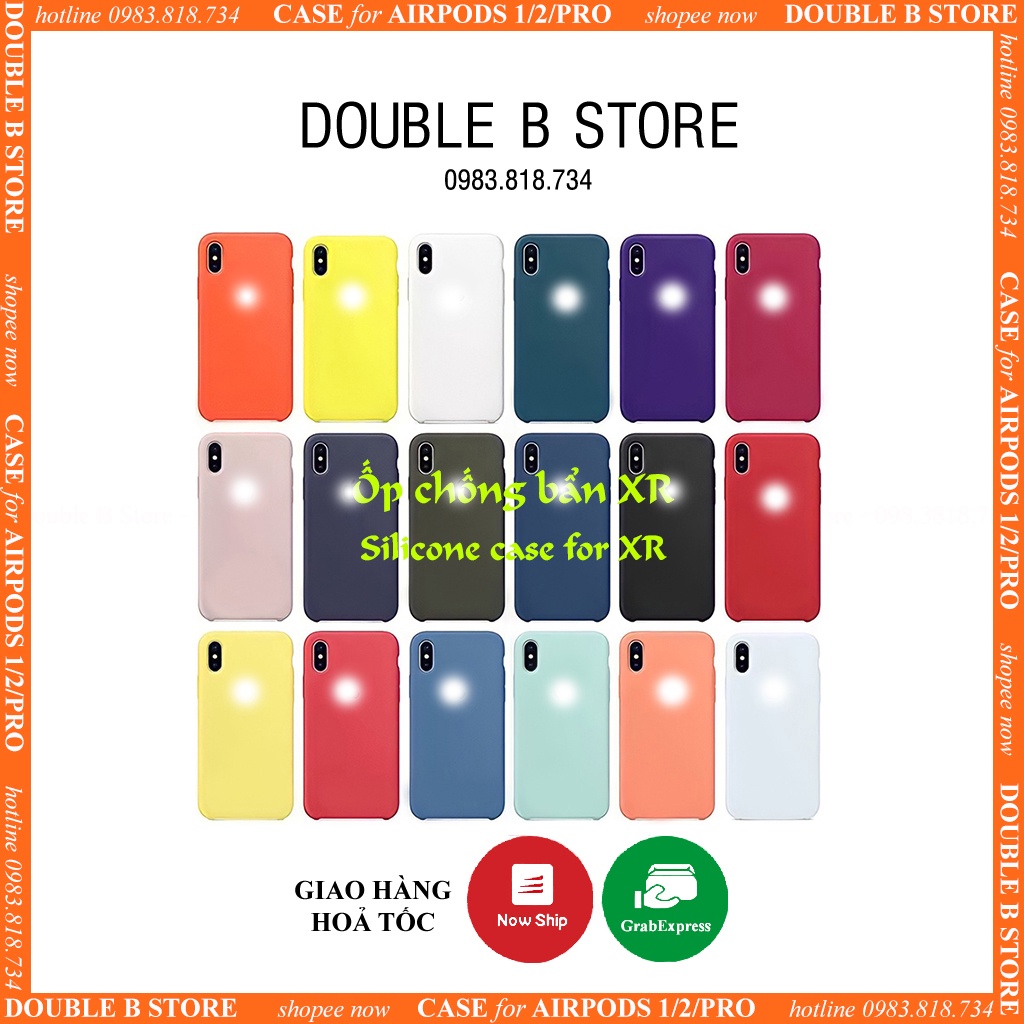 Ốp chống bẩn XR full bảng màu - Chất liệu silicone mềm mịn siêu