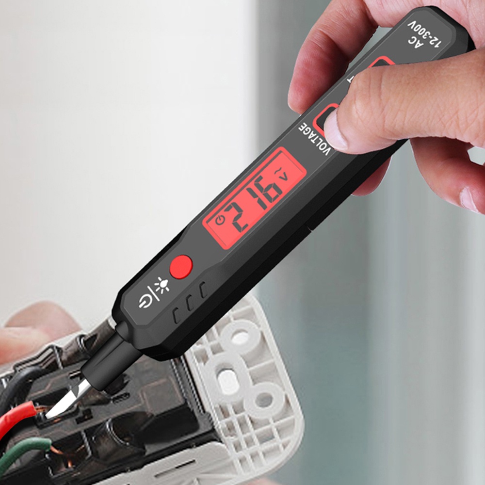 Bút thử điện DIYMORE HT89 màn hình LCD cảm ứng âm thanh và ánh sáng độ nhạy cao tiện lợi