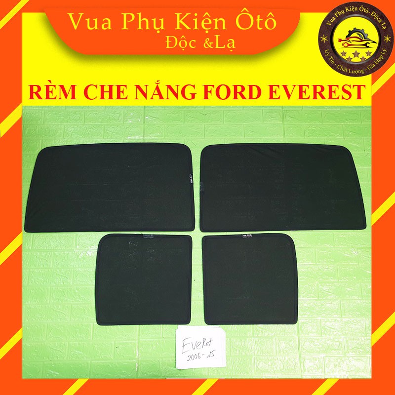 Rèm che nắng theo xe Ford Everest 2006-2015- Bộ 4 tấm dính nam châm