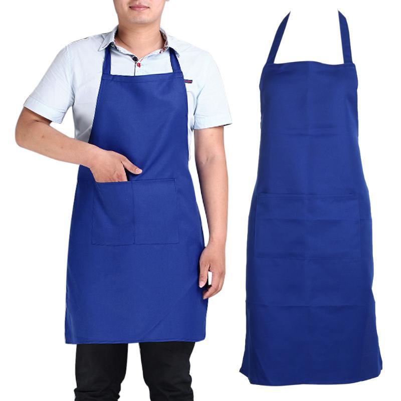 Tạp Dề Hai Túi Bằng Polyester Chống Nước Chống Dầu Nhiều Màu Sắc