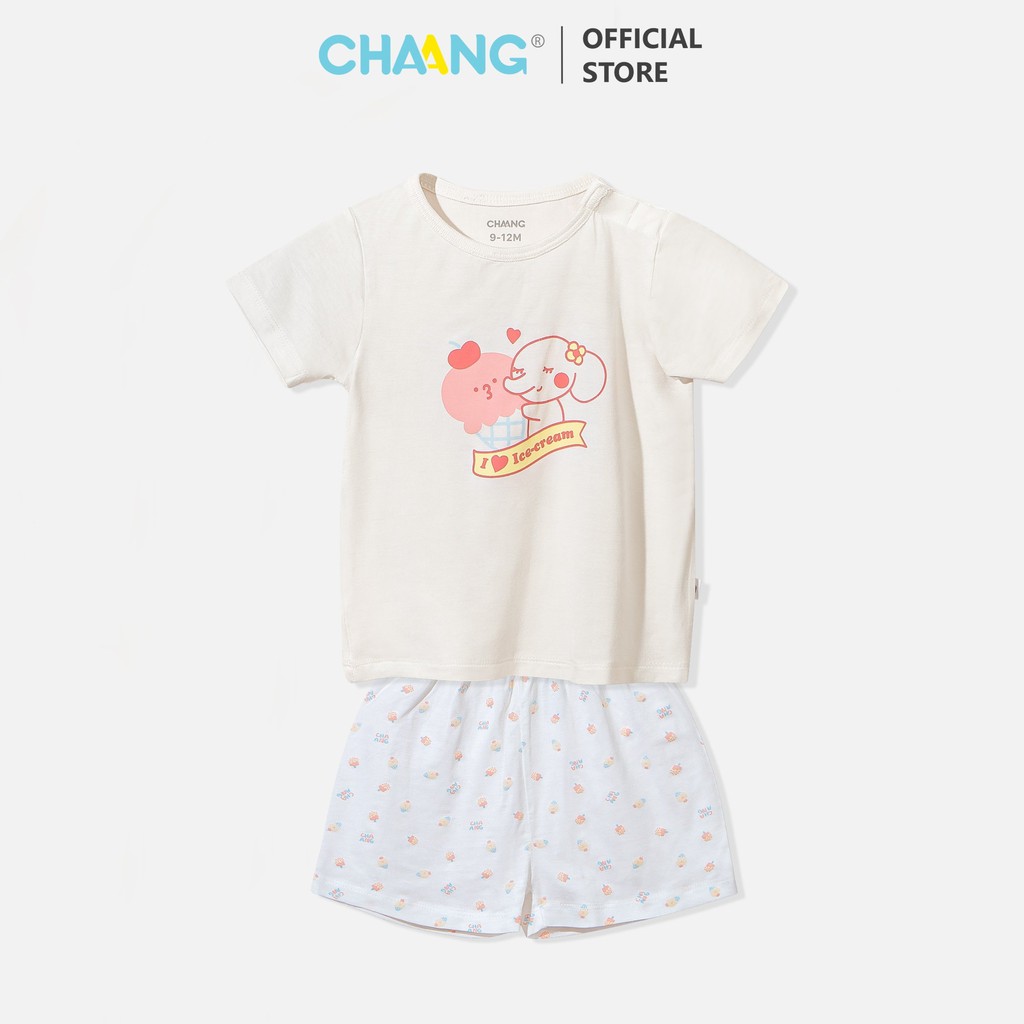 Bộ cộc cúc vai CHAANG summer hồng