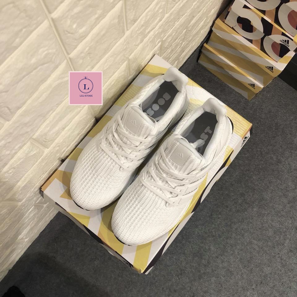 Giày Thể Thao Sneaker Ultra Boost Ultraboost 4.0 Triple White Trắng