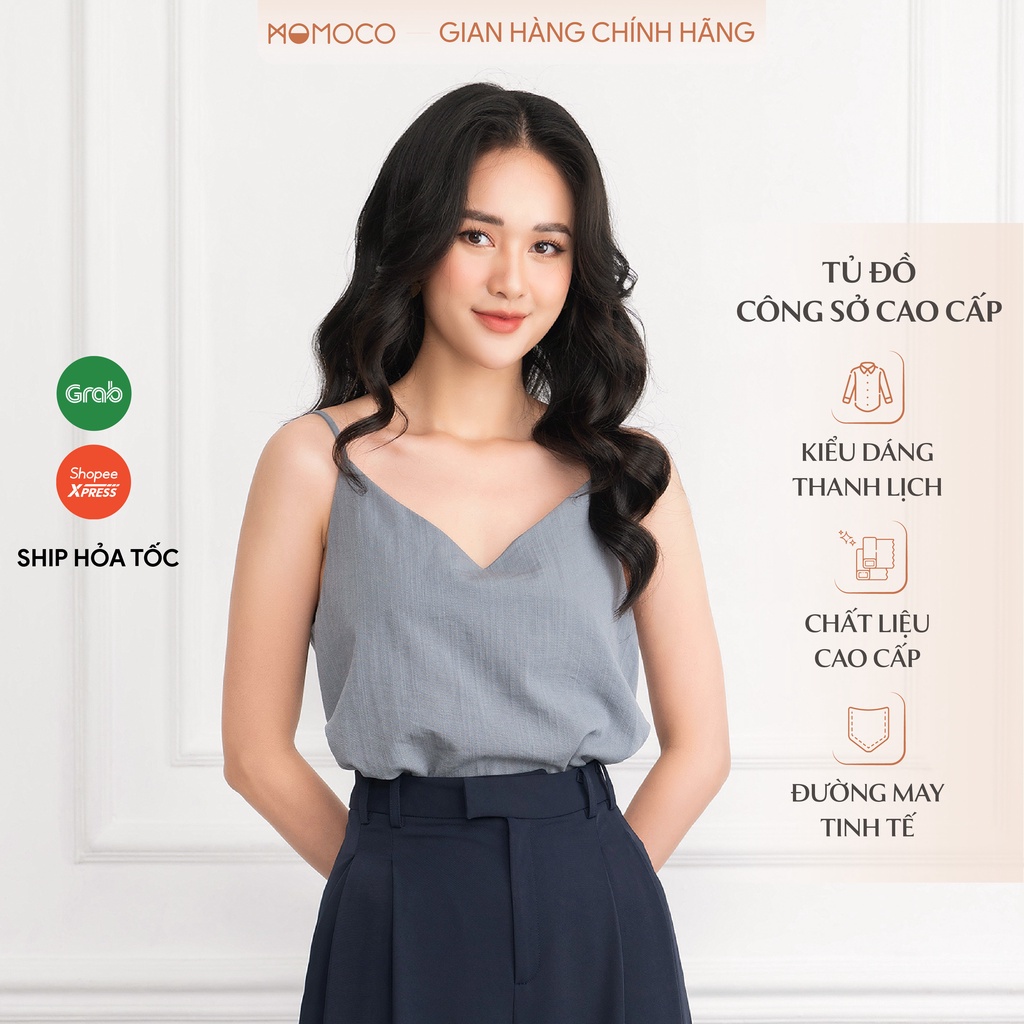 Áo Hai Dây Nữ MOMOCO ESSENTIALS Basic Camisole Chất Đũi Xước Mềm Mại - M2778