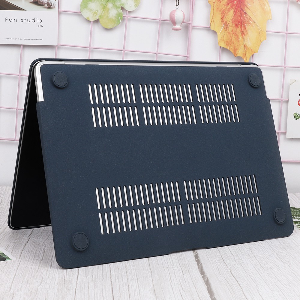 ốp,case cho macbook 13 in màu xanh đen( tặng kèm nút bịt bụi+ kẹp chống gãy sạc)