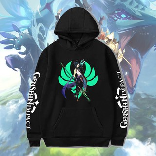 HOT- Áo Hoodie Genshin Impact⚡️SALE SỐC⚡️ Áo Hoodie Hin hình Xiao Anemo Impact độc đẹp