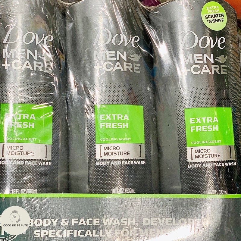 RỬA MẶT VÀ SỮA TẮM 2 TRONG 1 DOVE MEN CARE BODY AND FACE WASH MỸ