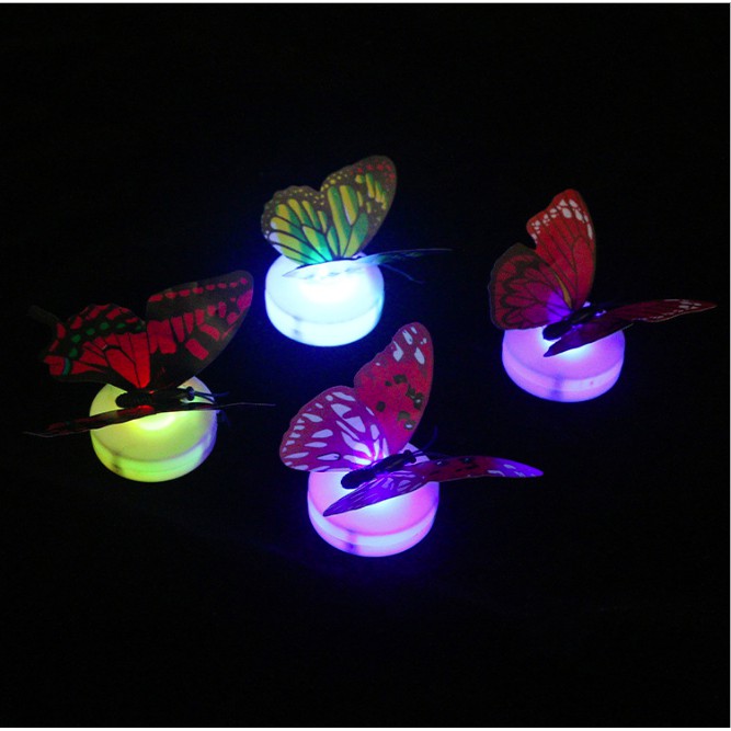 Đèn Ngủ Dán Tường Hình Bươm Bướm Độc Đáo Thú Vị