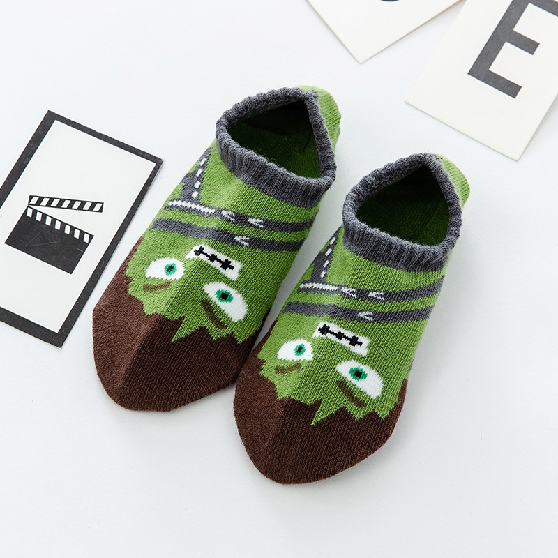 SUGE Bộ 5 Đôi Vớ cotton In Họa Tiết Hoạt Hình Cho Bé Trai