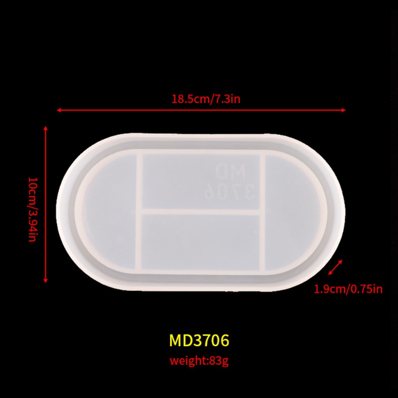 Khuôn Silicon Hình Chữ Nhật Dùng Làm Đá Mã Não Resin