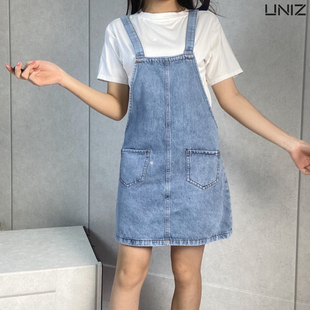 Váy yếm bò 2 váy bò ngắn UNIZ | BigBuy360 - bigbuy360.vn