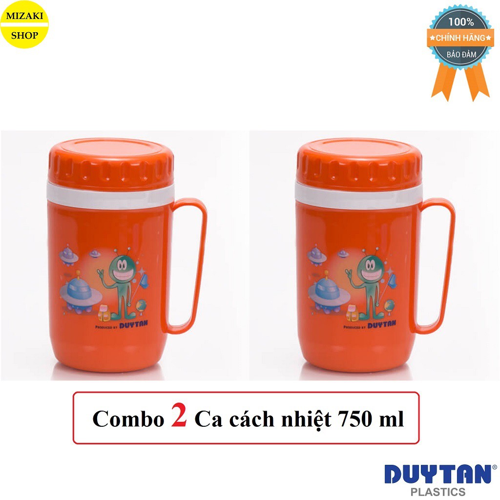 Combo 2 Ca Cách nhiệt 750ml Duy Tân (13.5 x 10.5 x 18 cm) No.253