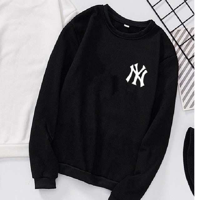 Áo sweater vải nỉ co dãn, dày dặn mềm mịn form rộng phong cách Unisex - SW NY | BigBuy360 - bigbuy360.vn