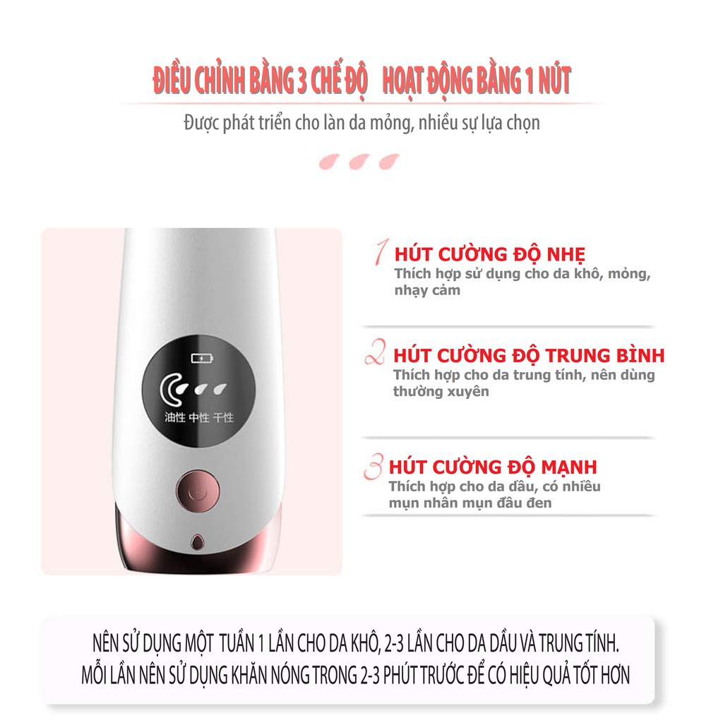 [BH 1 ĐỔI 1] Máy Hút Mụn Cao Cấp AIKEDILI MICROCRYSTALLINE BLACKHEAD INSTRUMENT | BigBuy360 - bigbuy360.vn