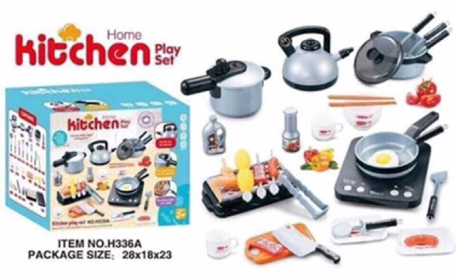 Bộ đồ chơi nấu ăn KITCHEN mới 36ct cho bé vui nghịch