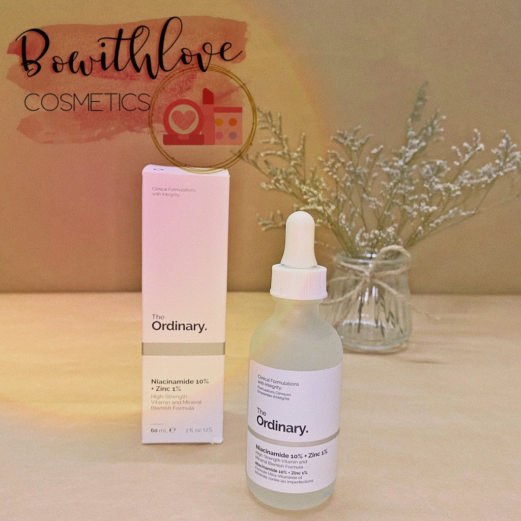 Serum The Ordinary Niacinamide 10% + Zinc 1% Kiềm Dầu Se Khít Lỗ Chân Lông Hỗ Trợ Giảm Mụn Và Thâm
