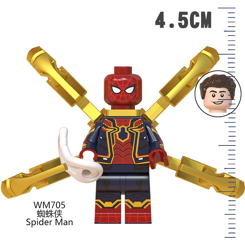 Bộ đồ chơi lego lắp ghép hình nhân vật siêu anh hùng Marvel Spiderman