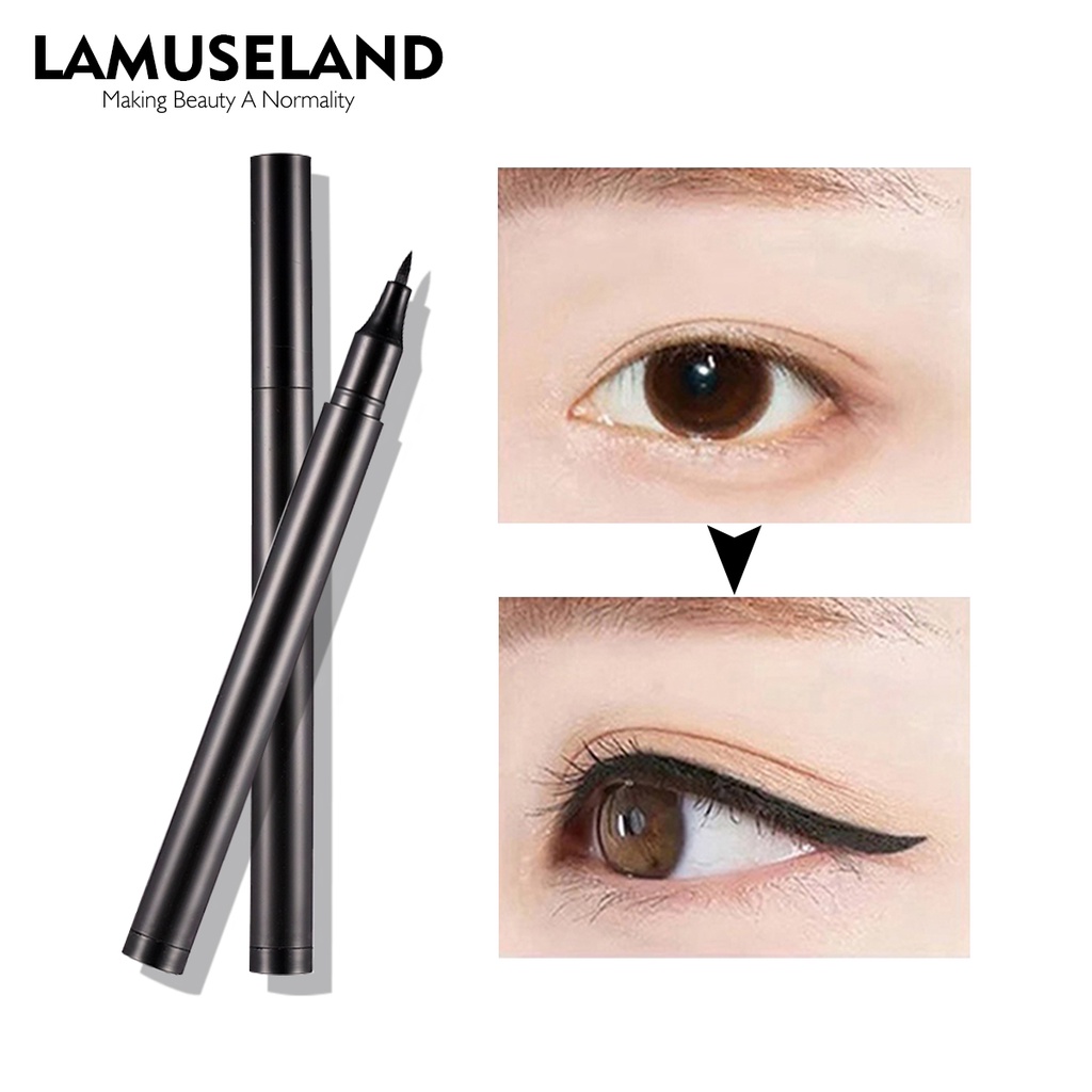 Bút kẻ mắt nước LAMUSELAND S0817 5g màu đen cá tính mau khô lâu trôi