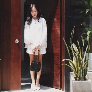 Áo babydoll cổ v