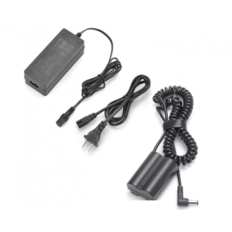 Bộ pin giả KingMa NP-W235 với Bộ chuyển đổi nguồn điện EU plug Power adapter