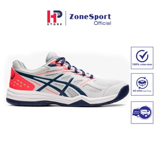 Giày Asics Upcourt 4 Trắng Hồng Xanh - Giày Chuyên Bóng Chuyền, Cầu Lông, Tennis bật nhảy êm, giảm sốc, độ bền cao