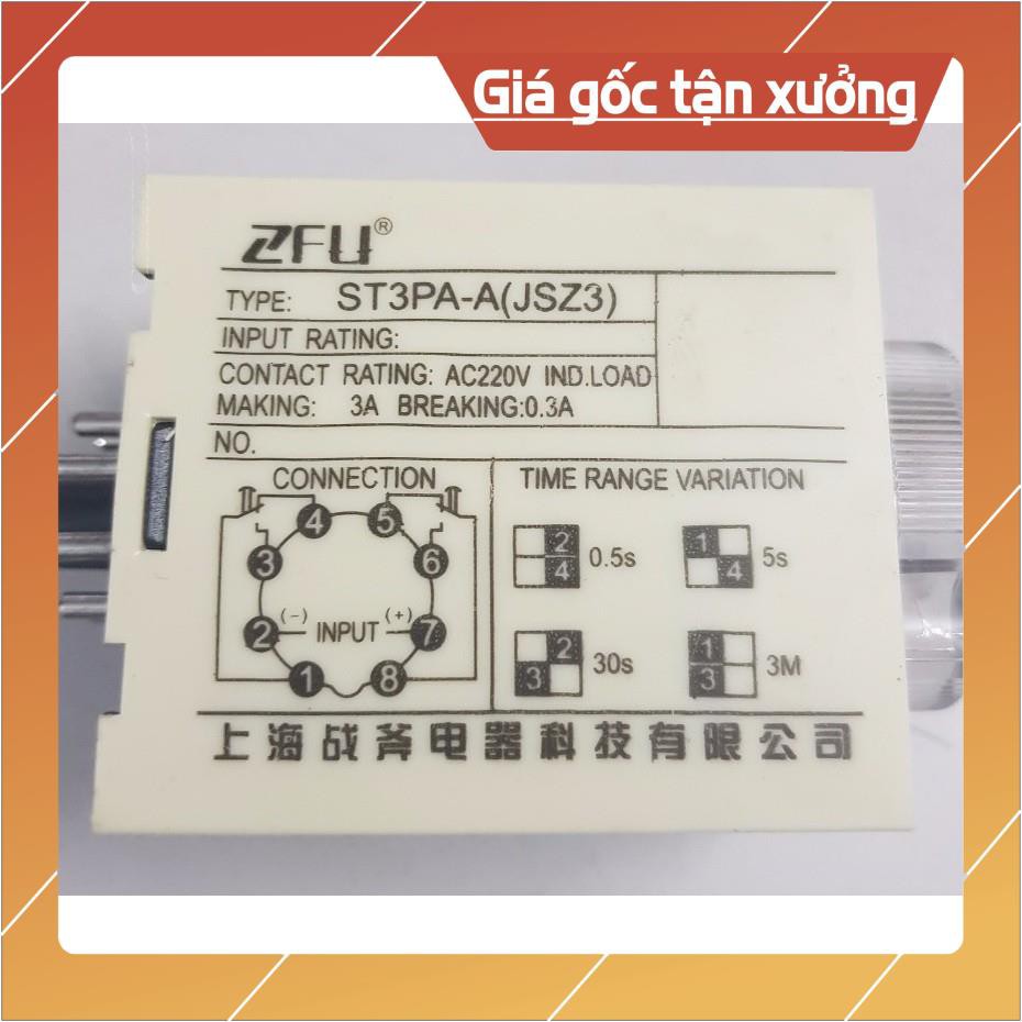 Đồng hồ điều chỉnh thời gian máy ép góc loại 8 chân tròn