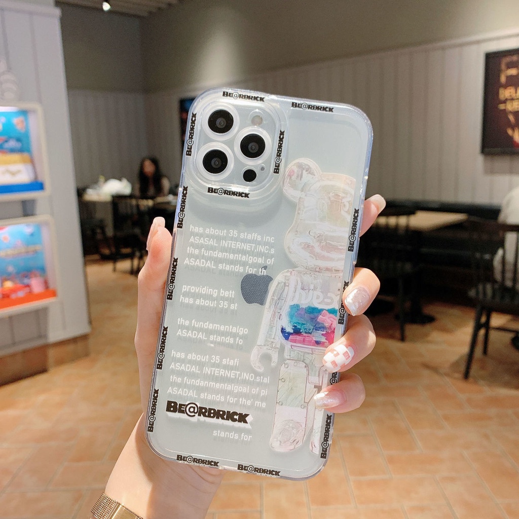 Ốp điện thoại in hình chú thỏ dễ thương thích hợp cho IPhone 11 12 13 Pro Max Xr XsMax 7 8 Plus MkKl4
