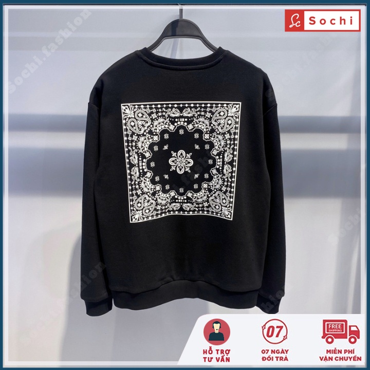 Áo thu đông nam tay dài, áo giữ nhiệt cổ tròn 3D lạ mắt in Hình Họa Tiết mã SW66.8