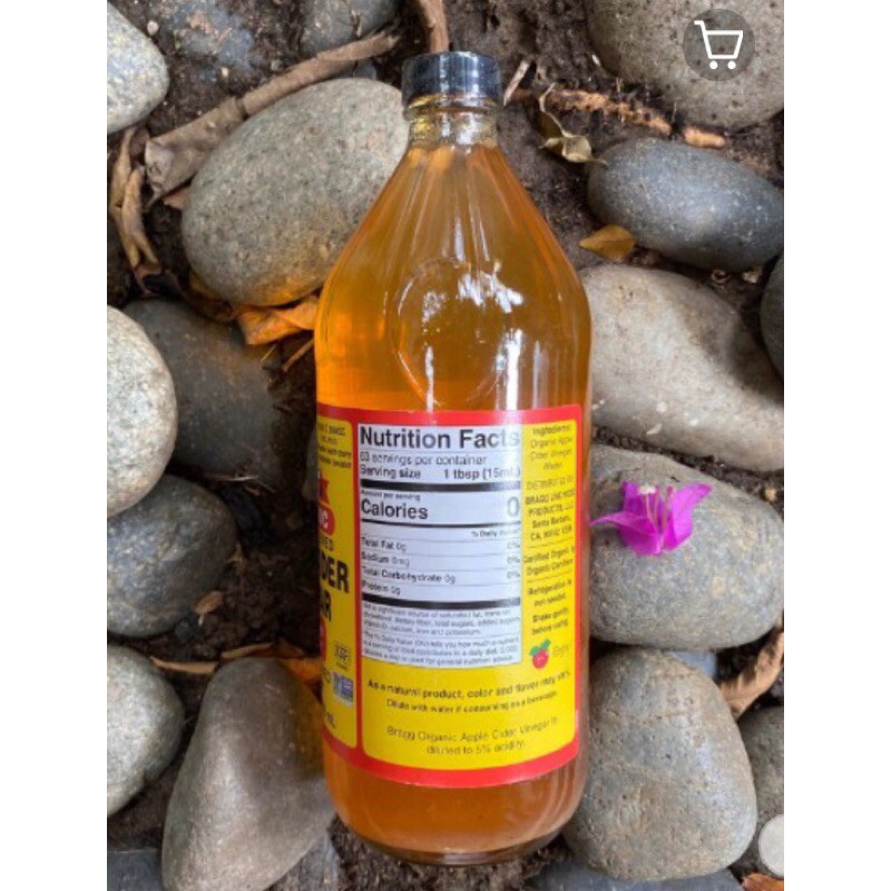Dấm táo hữu cơ Bragg 946ml - Hàng USD