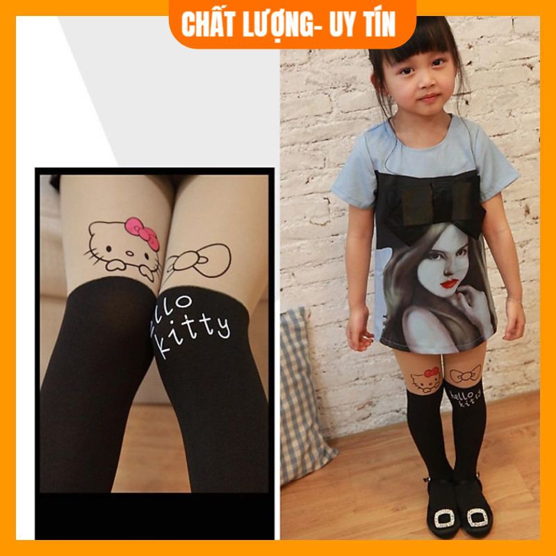 Quần tất cho bé FREESHIP Quần tất giả bốt cho bé chất cotton co giãn hình họa tiết ngộ nghĩnh