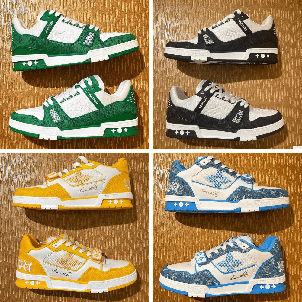 Giày Thể Thao LV Trainer White Black White Đen Trắng Cực Phong Cách Cho Cả Nam Và Nữ Clever Man Store