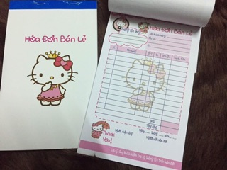 Combo hoá đơn bán hàng cute 1 liên (shop Chuongvang)