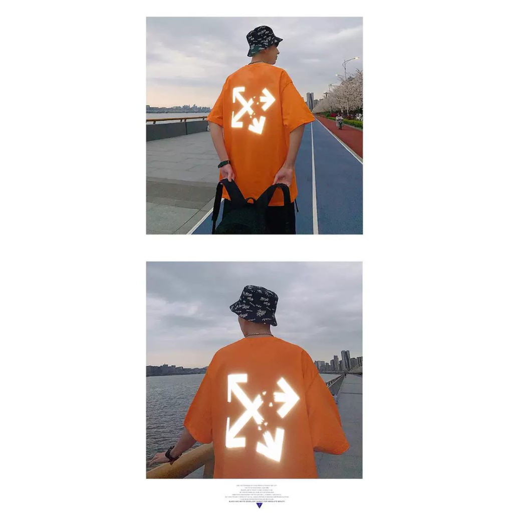 Áo thun Stee Phản quang OFF CRACK - Giá sỉ Unisex