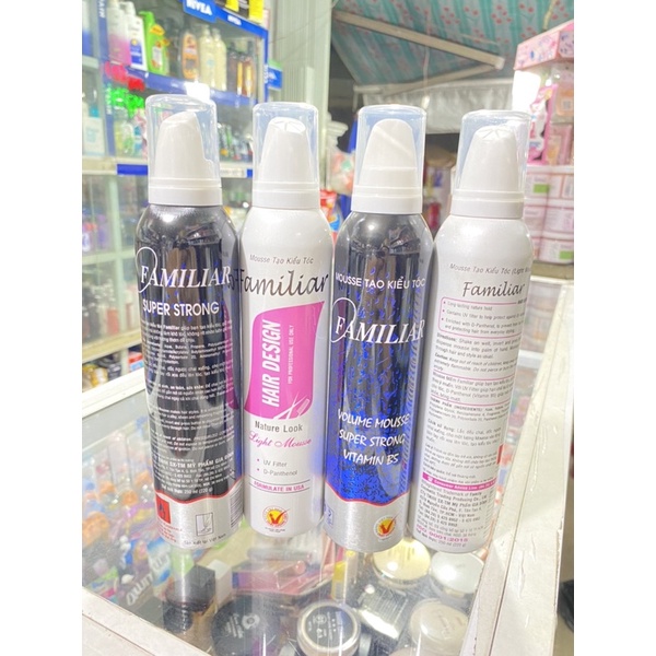 Mousse tạo kiểu tóc FAMILIAR  hàng  cty