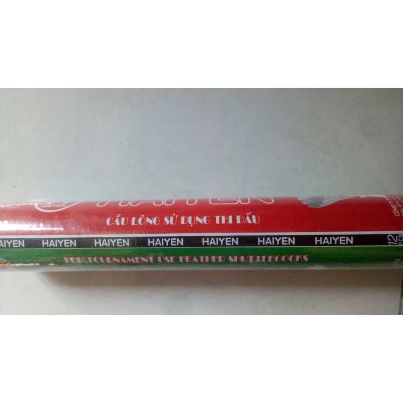 cầu lông hải yên xanh la - đỏ (12 quả)