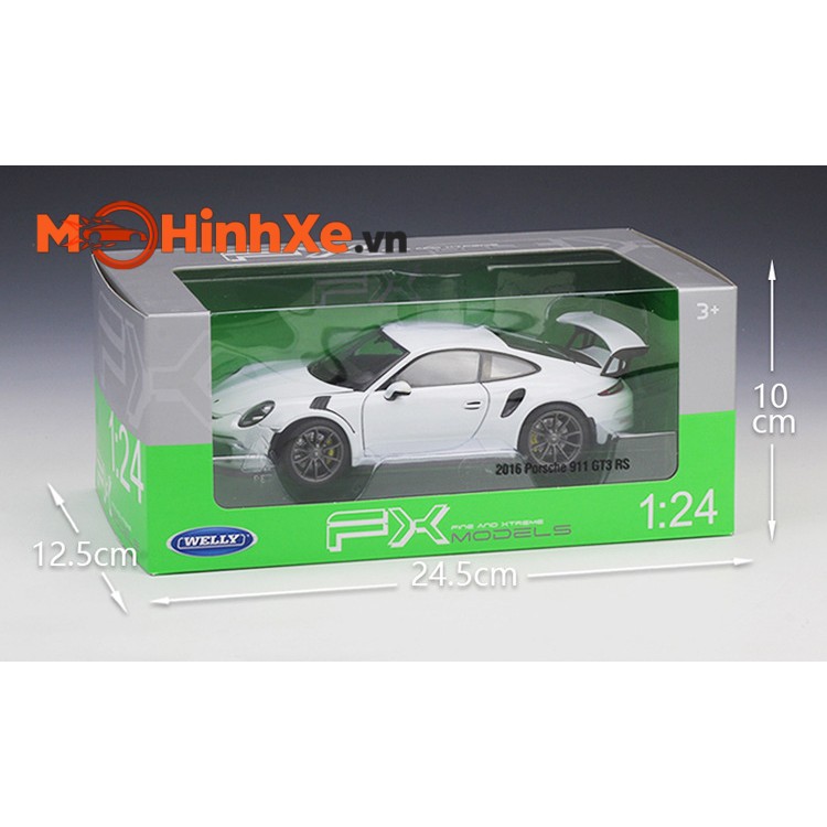 MÔ HÌNH XE PORSCHE 911 GT3 RS 2016 1:24 WELLY-FX