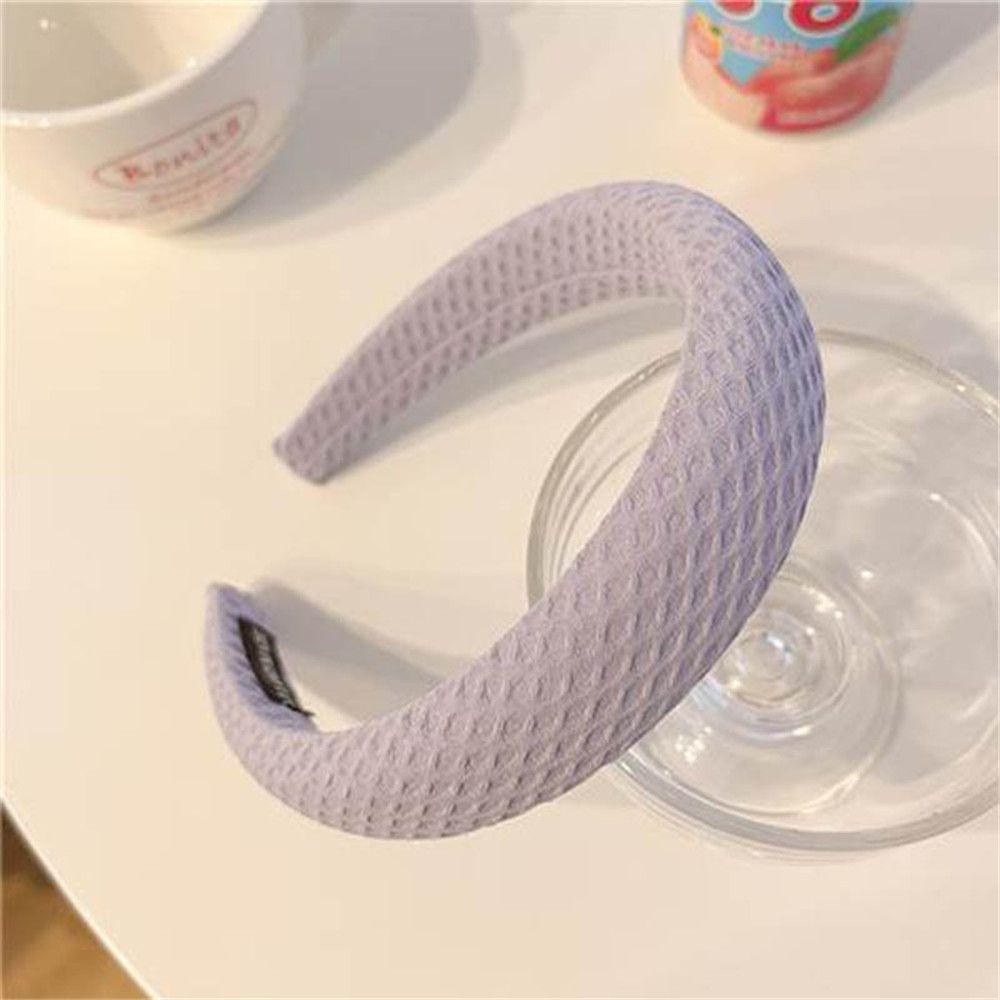 YVE Băng Đô Cài Tóc Bằng Xốp Dày Co Giãn In Họa Tiết Bánh Kem Wasphic Dễ Thương